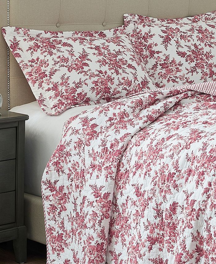 Laura Ashley Annalise 3Pc. Quilt Set, King Macy's