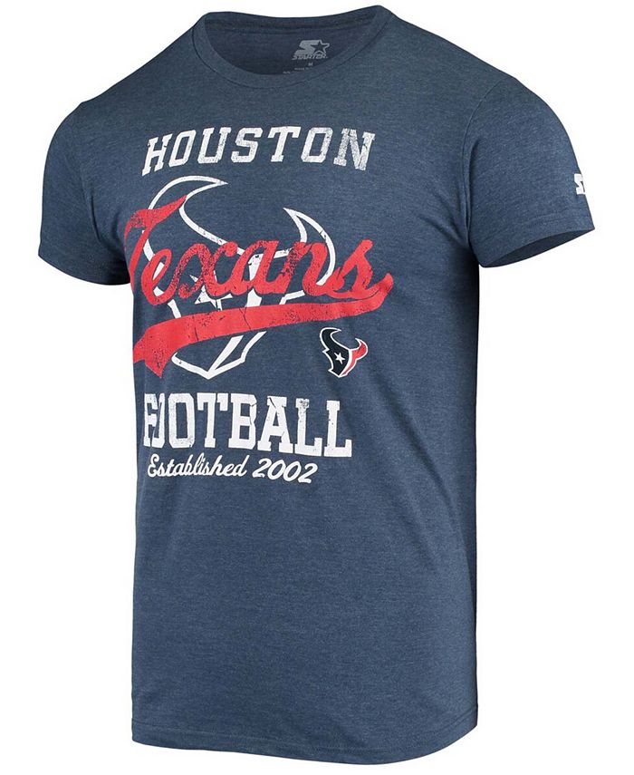 Starter Men's Heathered Navy Houston Texans Blitz T-shirt - Macy's
