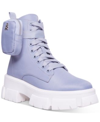 macys navy blue boots