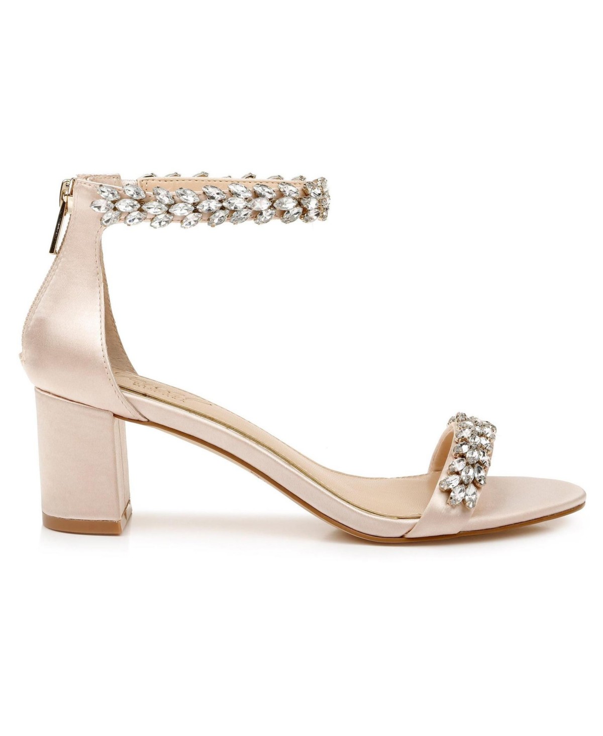 Женские сандалии Jewel Badgley Mischka Women's Bronwen Block Heel Evening Sandals — фото 3