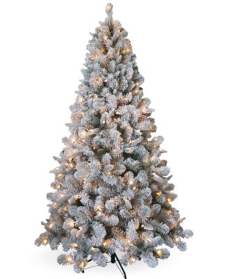 National Tree Company 6.5' Feel Real Snowy Mixed Pine Tree with