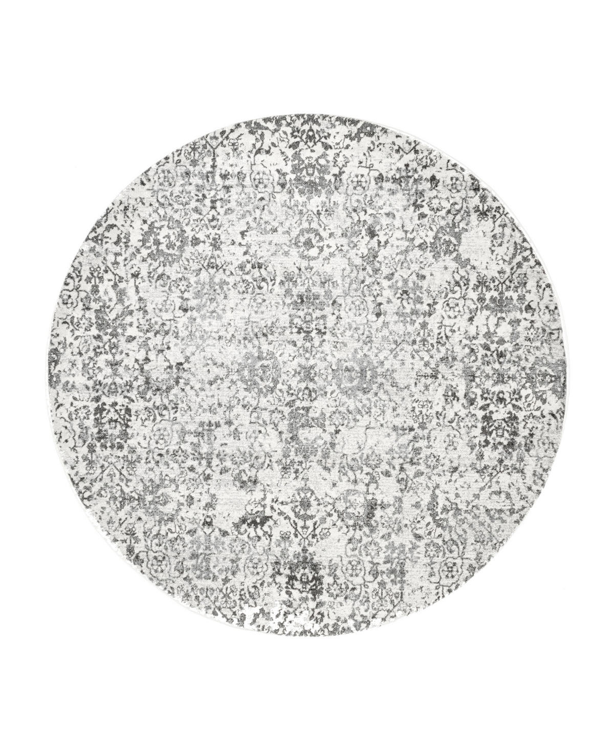 nuLoom Bodrum RZBD26A 8' x 8' Round Area Rug - Gray