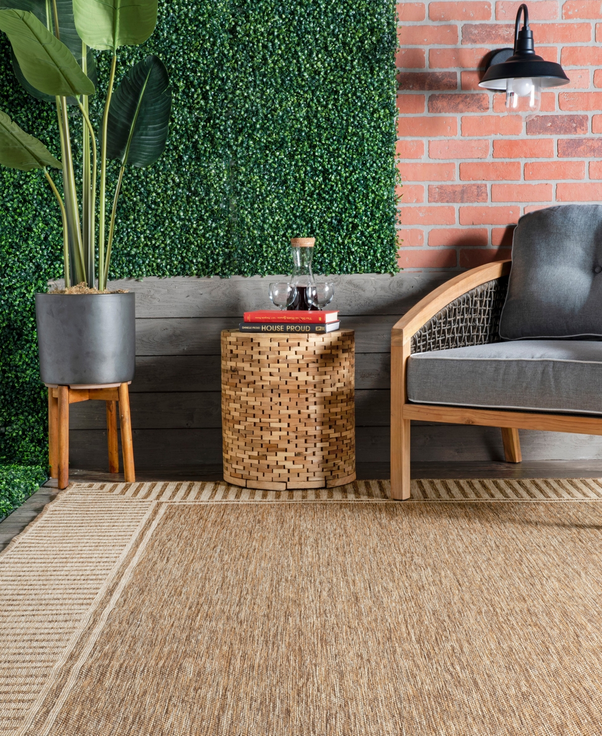 nuLoom Cabana GBCB02B Outdoor Area Rug
