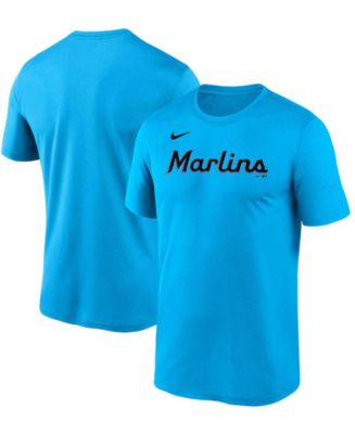 Nike Men's Blue Miami Marlins Wordmark Legend T-shirt - Macy's