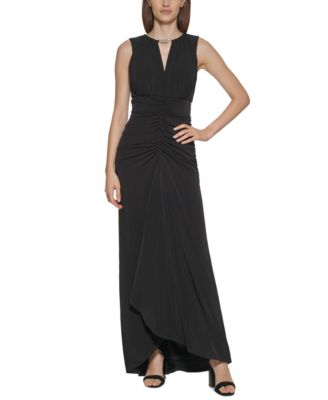 Calvin Klein - Embellished Ruched Gown