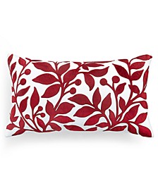 Velvet Appliqué Decorative Pillow, 14" x 24", Created for Macy's