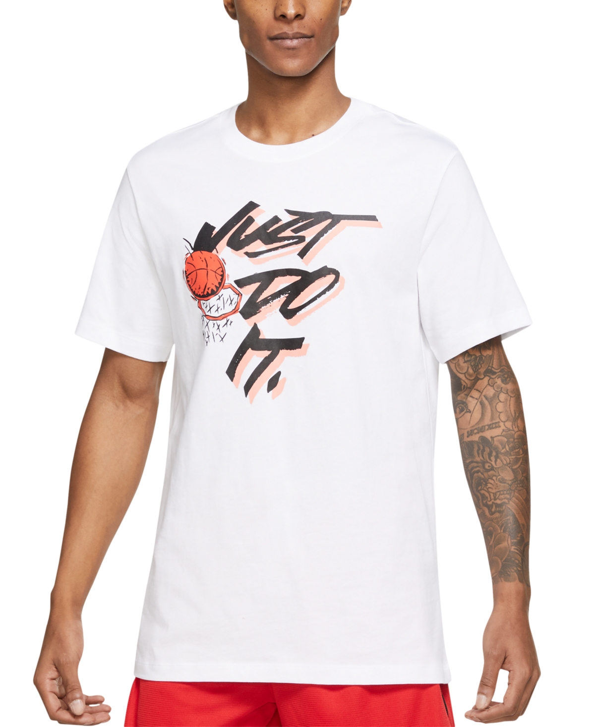 Nike Men's Just Do It Basketball Tshirt In White ModeSens