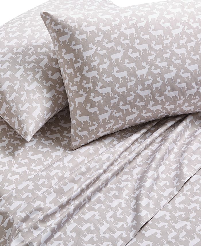 Charter Club Holiday Cotton 4Pc. Queen Sheet Set, Created for Macy's