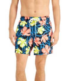 Men's Tropical Hibiscus 7" Swim Trunks