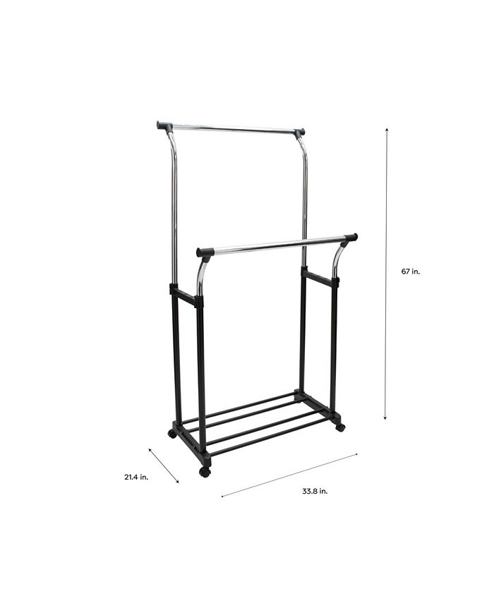 Neu Home Double Adjustable Garment Rack Macy's