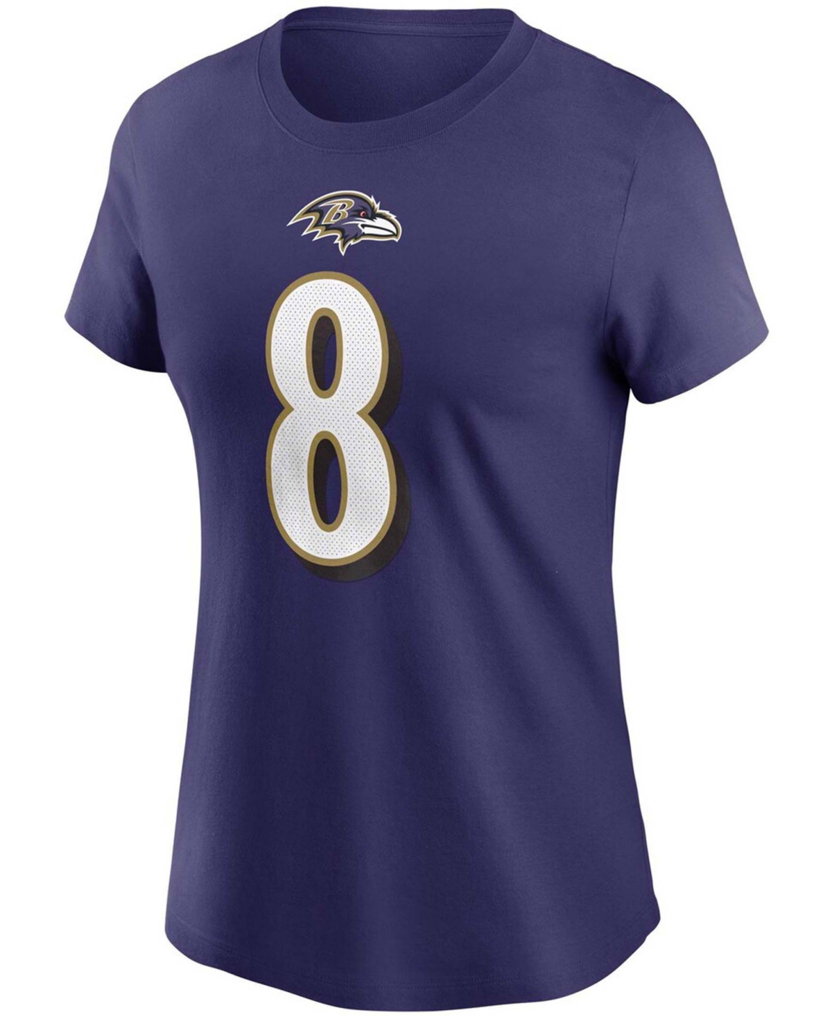 Women's Lamar JacksonBaltimore Ravens Name Number T-shirt - Purple