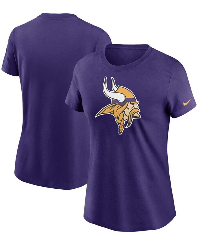 Nike Women's Purple Minnesota Vikings Logo Essential T-shirt - Macy's
