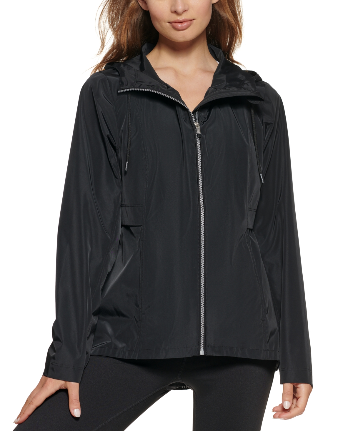 Calvin Klein Performance Women's Hooded Side-Snap Jacket