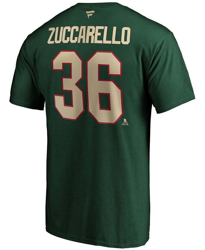 Fanatics Men's Mats Zuccarello Green Minnesota Wild Authentic Stack