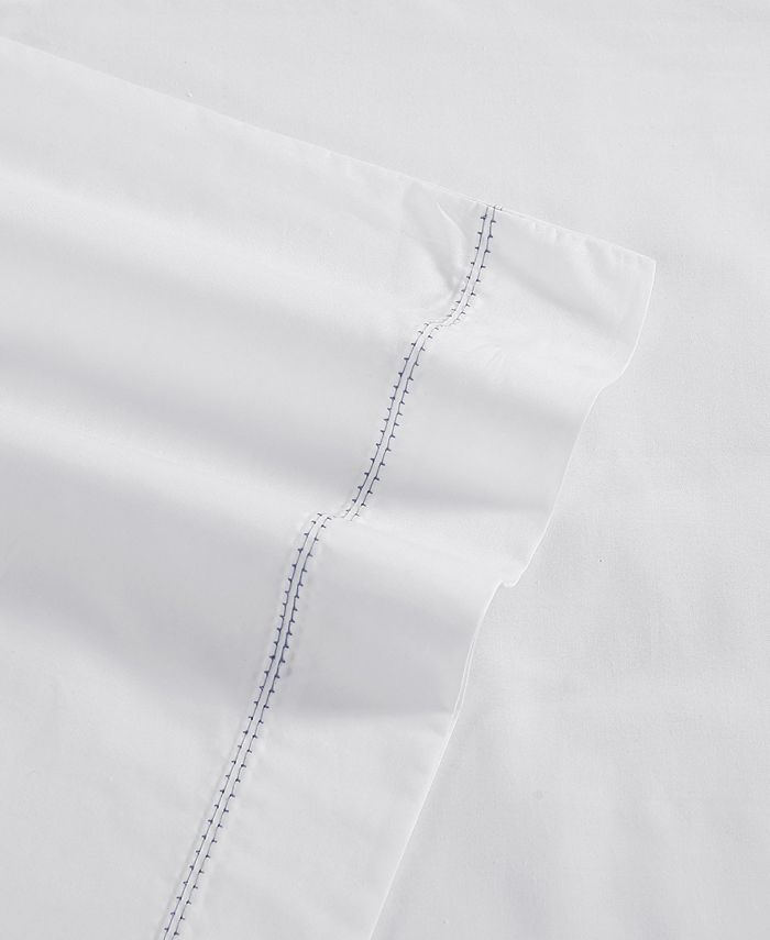 Vera Wang Solid Cotton Percale 4 Piece Sheet Set, King Macy's