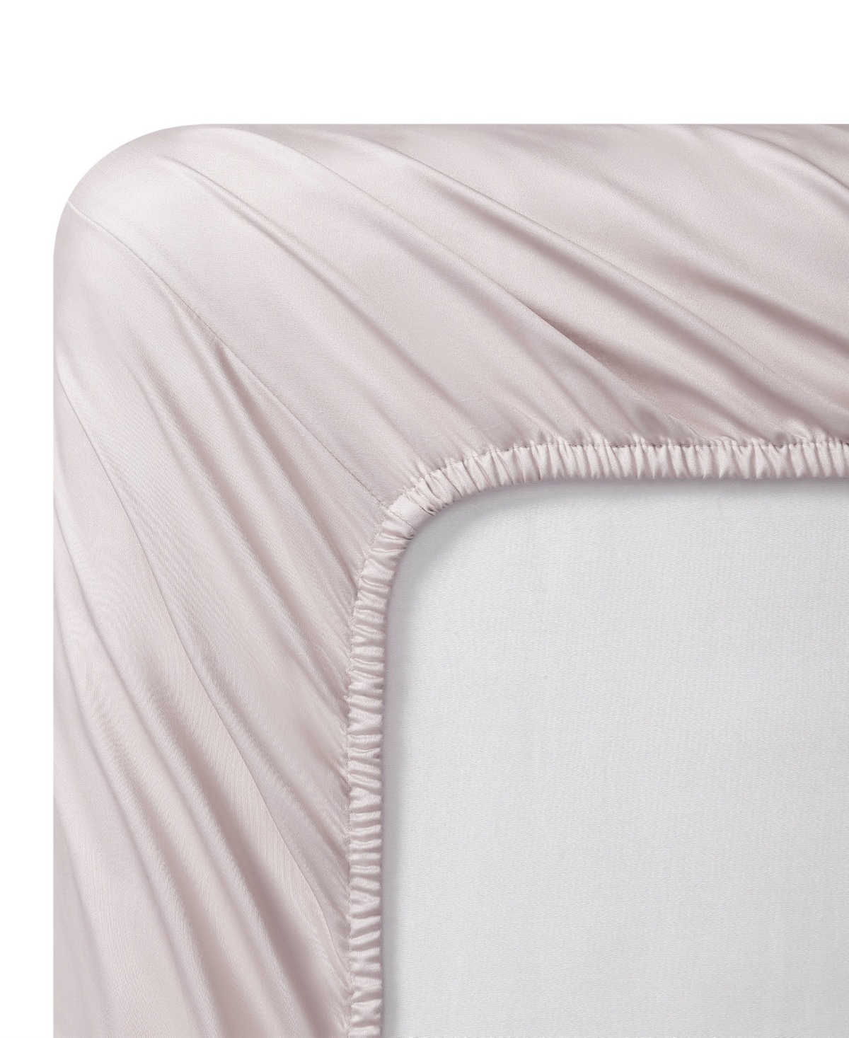 Vera Wang Solid 800 Thread Count Cotton Sateen 4 Piece Sheet Set, King In Rose Quartz