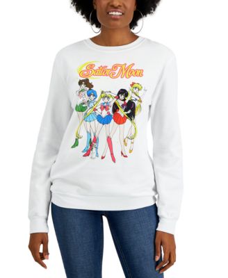 Sailor Moon - Juniors' Vintage Moons Graphic Sweatshirt