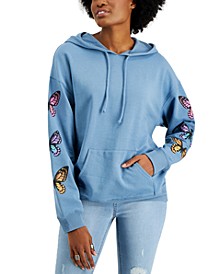 Juniors' Butterfly Graphic Hoodie