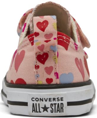 Converse Toddler Girls Chuck Taylor All Star Hearts Easy-On Stay-Put Closure Casual Sneakers from Finish Line