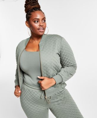 plus size bomber coat