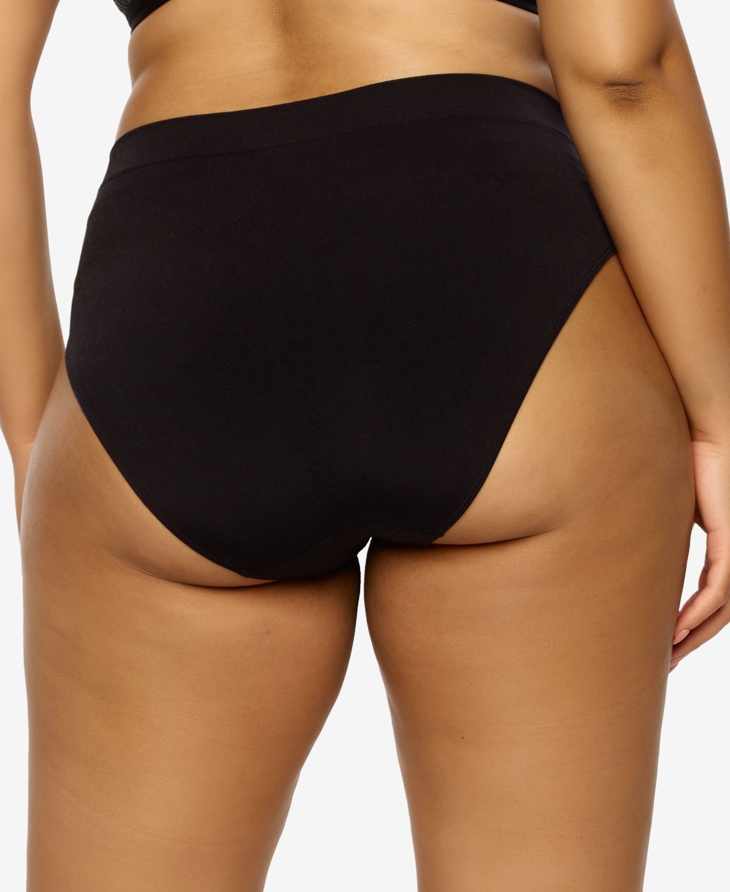 Plus Size Body Smooth Seamless High Leg Brief Panty