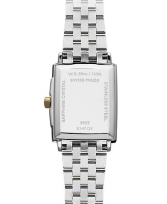 Women's  Swiss Toccata Diamond Accent Two-Tone Stainless Steel Bracelet Watch 22.6x28.1mm