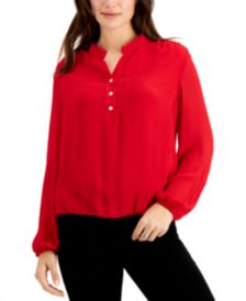 Collared Popover Blouse