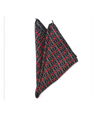 Men's Intertwined Hearts Pocket Square