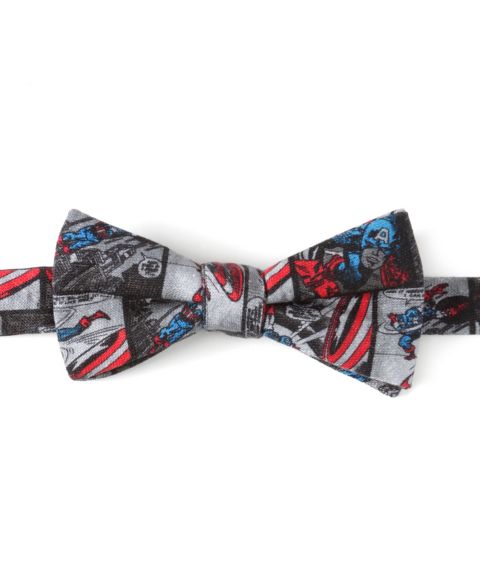 Мужские галстуки Marvel Captain America Comic Bow Tie