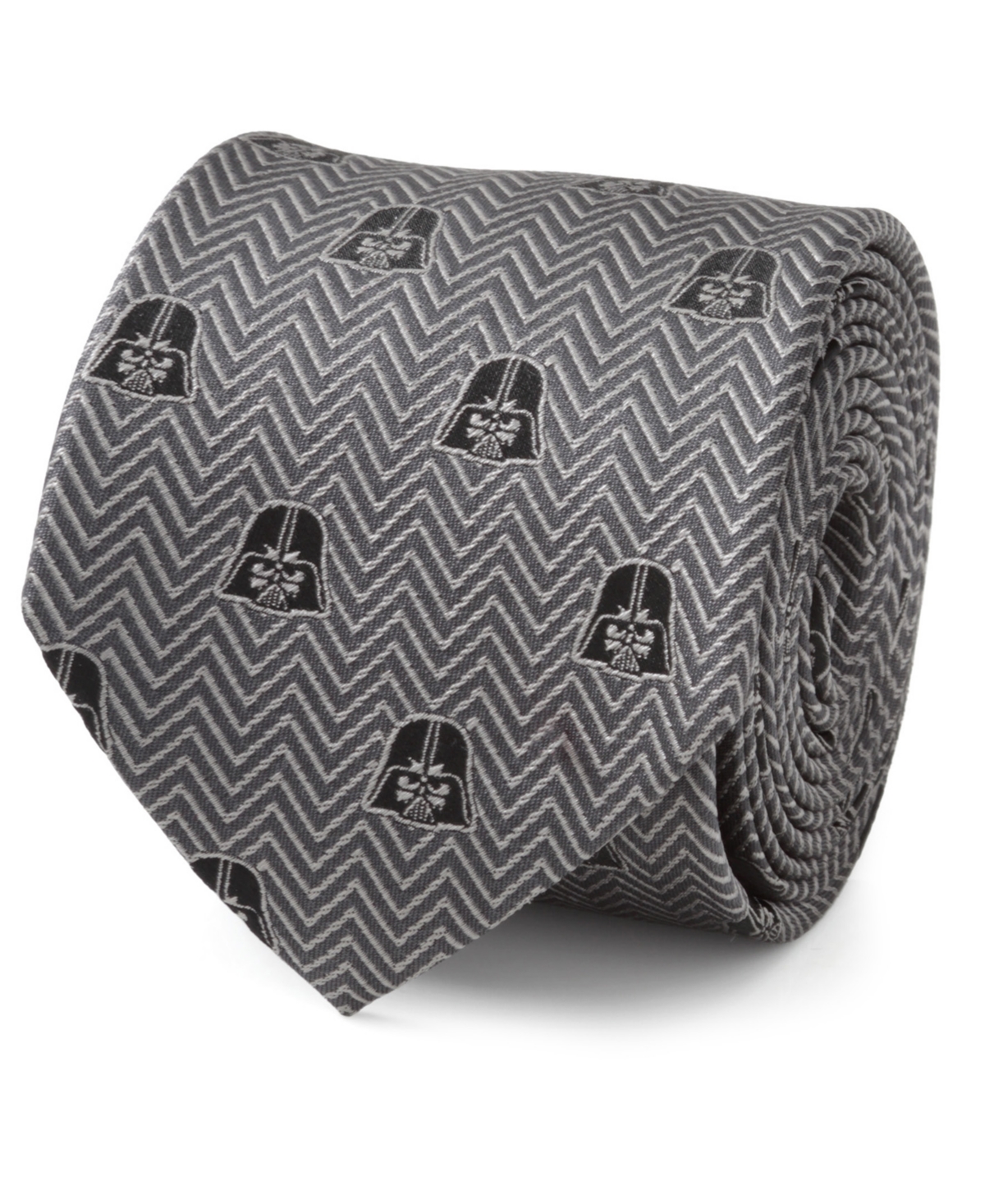 Men's Darth Vader Herringbone Tie - Gray
