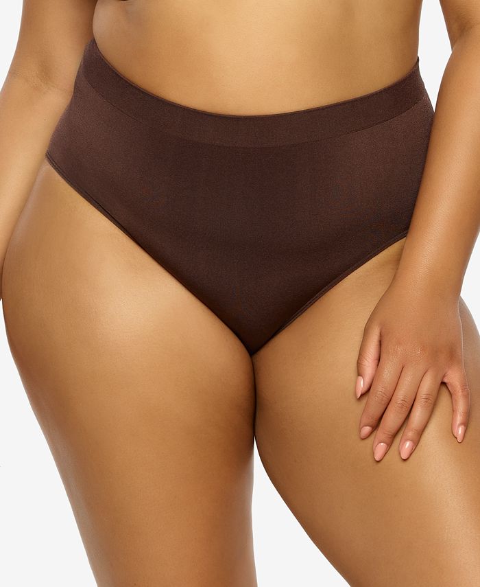 Plus Size - Microfiber High-Rise Thong 360° Smoothing Thong Panty