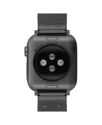 Black Stainless Steel Mesh Bracelet for Apple Watch&reg; 42/44/45mm