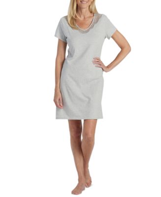Miss Elaine - Lace-Trim Knit Nightgown