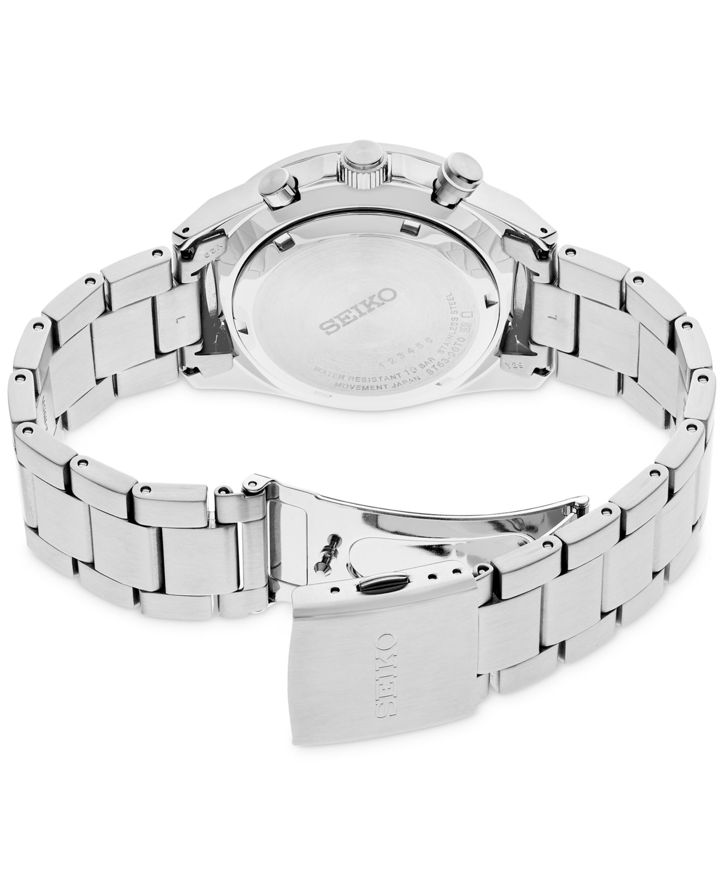 Мужские часы Seiko Chronograph Essentials Stainless Steel Bracelet Watch 41mm — фото 3