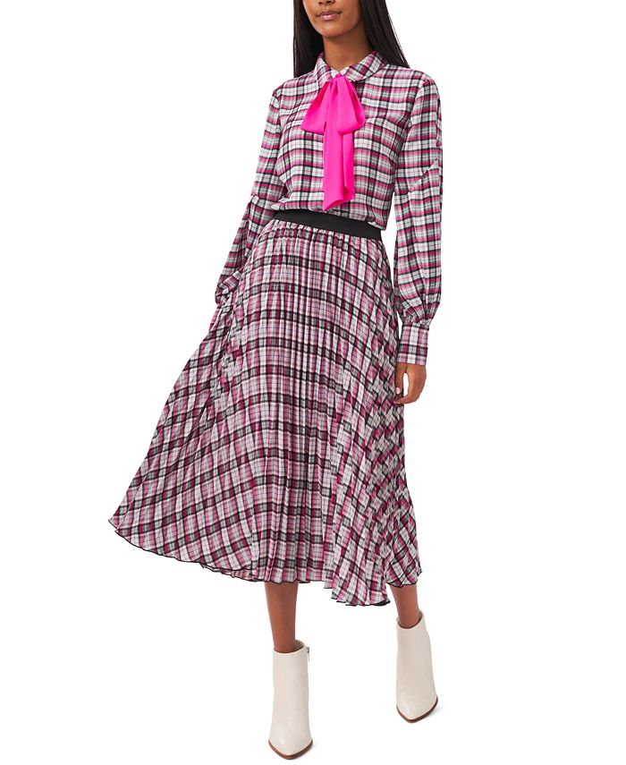 Riley & Rae Checkered Plaid Dress, Created for Macy's - Macy's