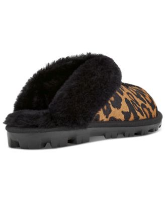 black leopard print ugg slippers