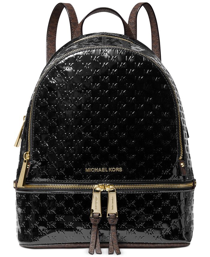 Michael Backpack patent leather bag