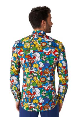 Men's Super Mario Licensed Nintendo Dress Shirt