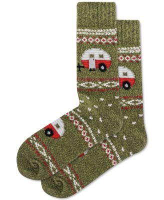 Hot Sox - Men's Camper Fair Isle Boot Crew Socks