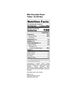 Milk Chocolate Pecan Toffee Gift Box, 1 lb