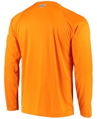 Men's PFG Tennessee Orange Tennessee Volunteers Terminal Tackle Omni-Shade Long Sleeve T-shirt