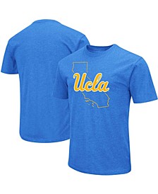 Men's Blue UCLA Bruins State Outline T-shirt