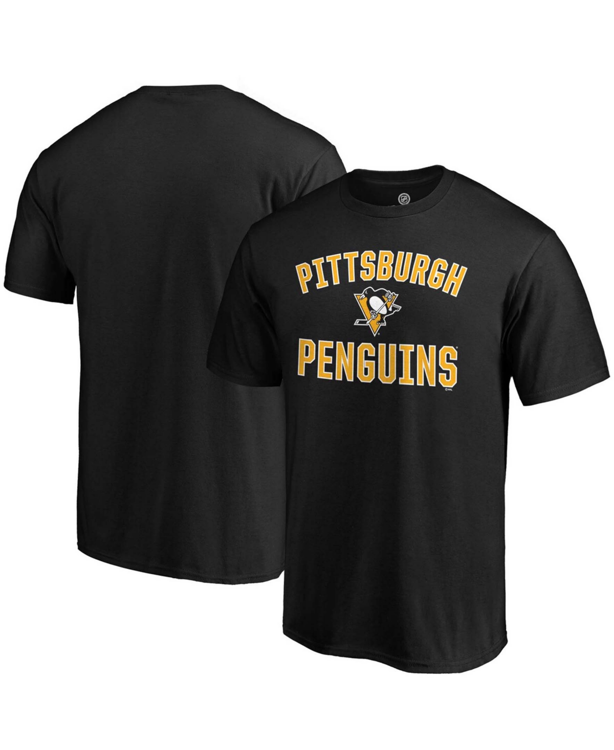 Men'sPittsburgh Penguins Team Victory Arch T-shirt - Black