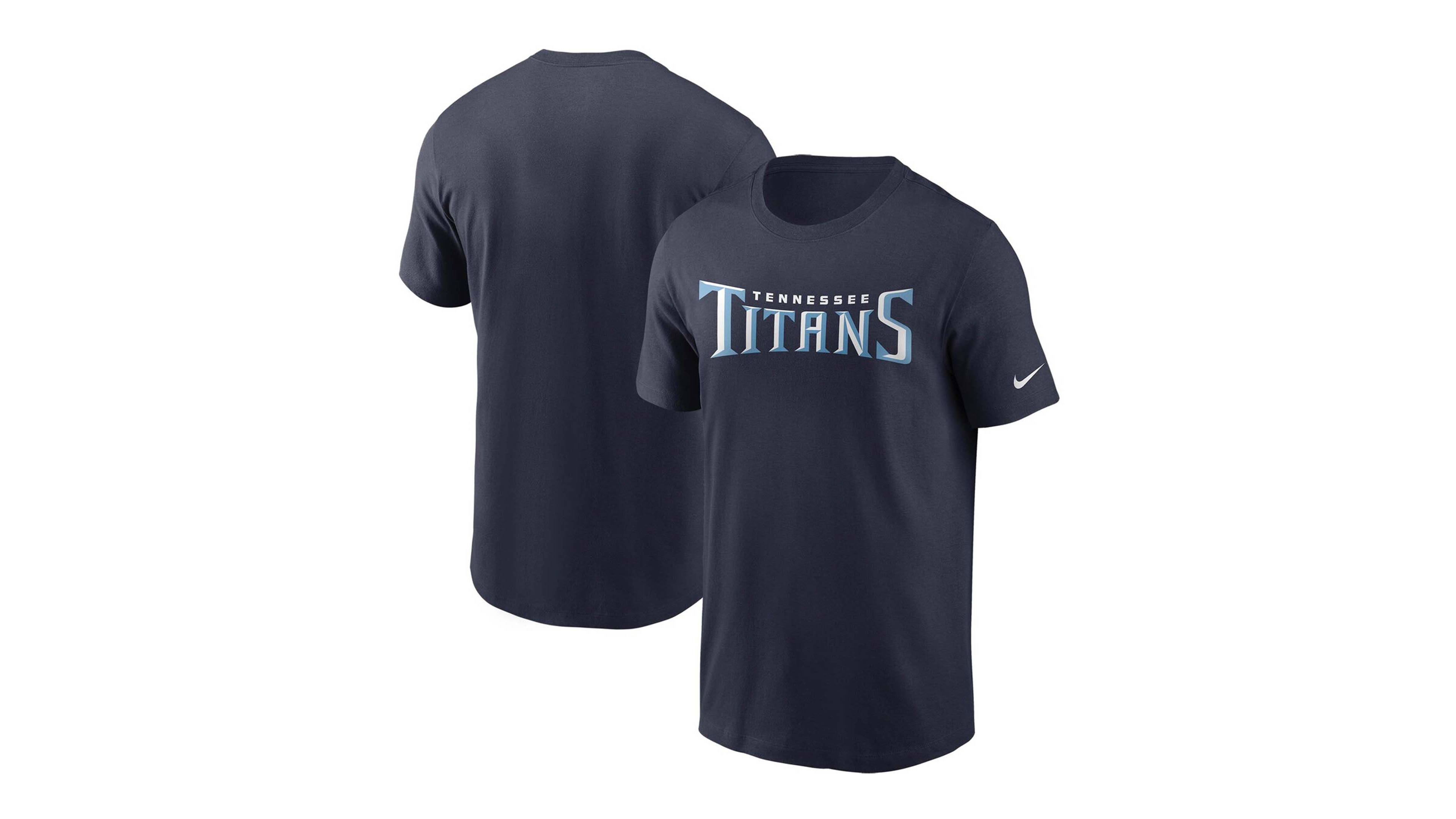 Men's Navy Tennessee Titans Team Wordmark T-shirt