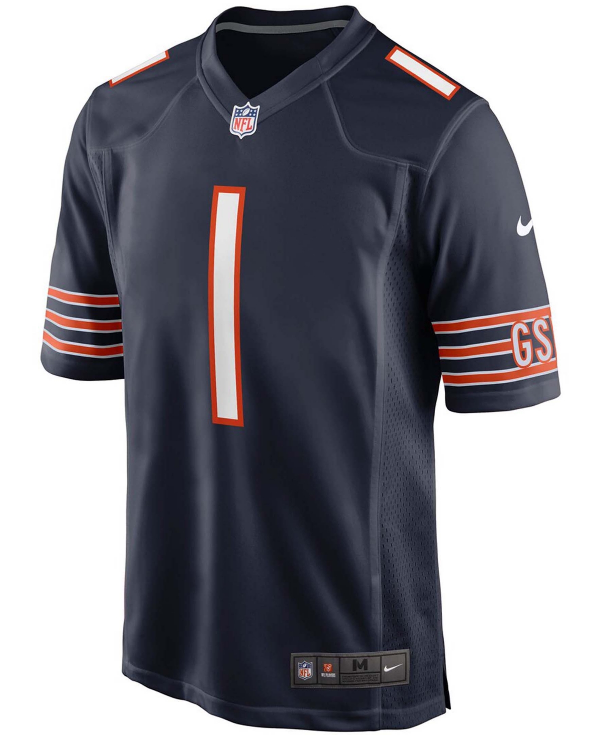 Big Boys Justin FieldsChicago Bears 2021 Nfl Draft First Round Pick Game Jersey - Navy
