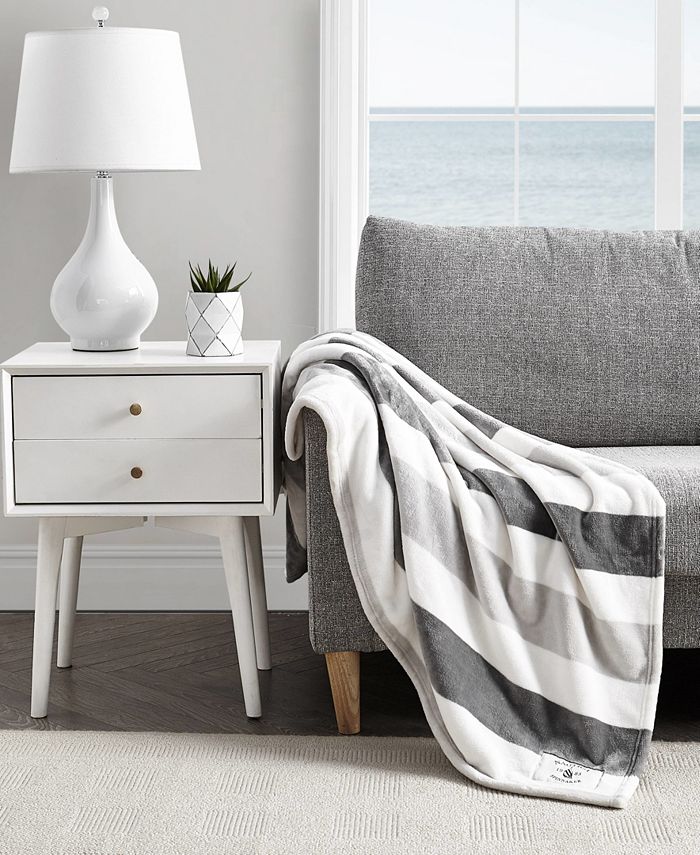 Nautica awning stripe throw 2025