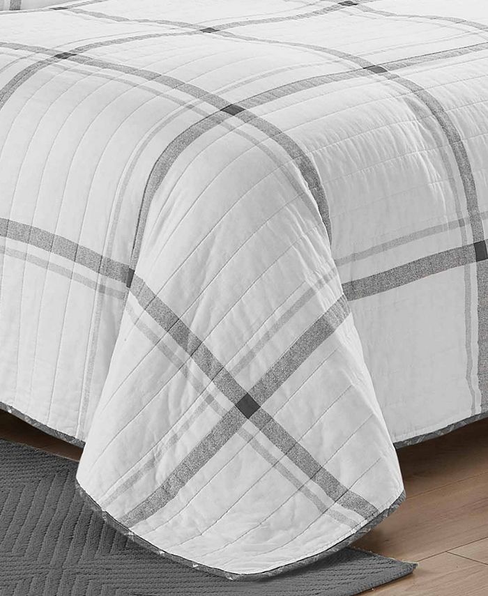 Nautica Fleetville Cotton Reversible 3 Piece Quilt Set, Full/Queen Macy's
