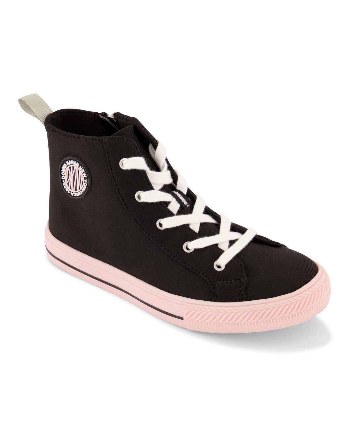 Dkny Little Girls Hannah High Top Sneakers - Black, Pink