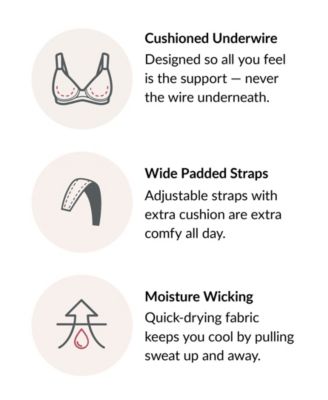 Women's Full Figure Plus Size Wonderwire Back Close Bra 1240