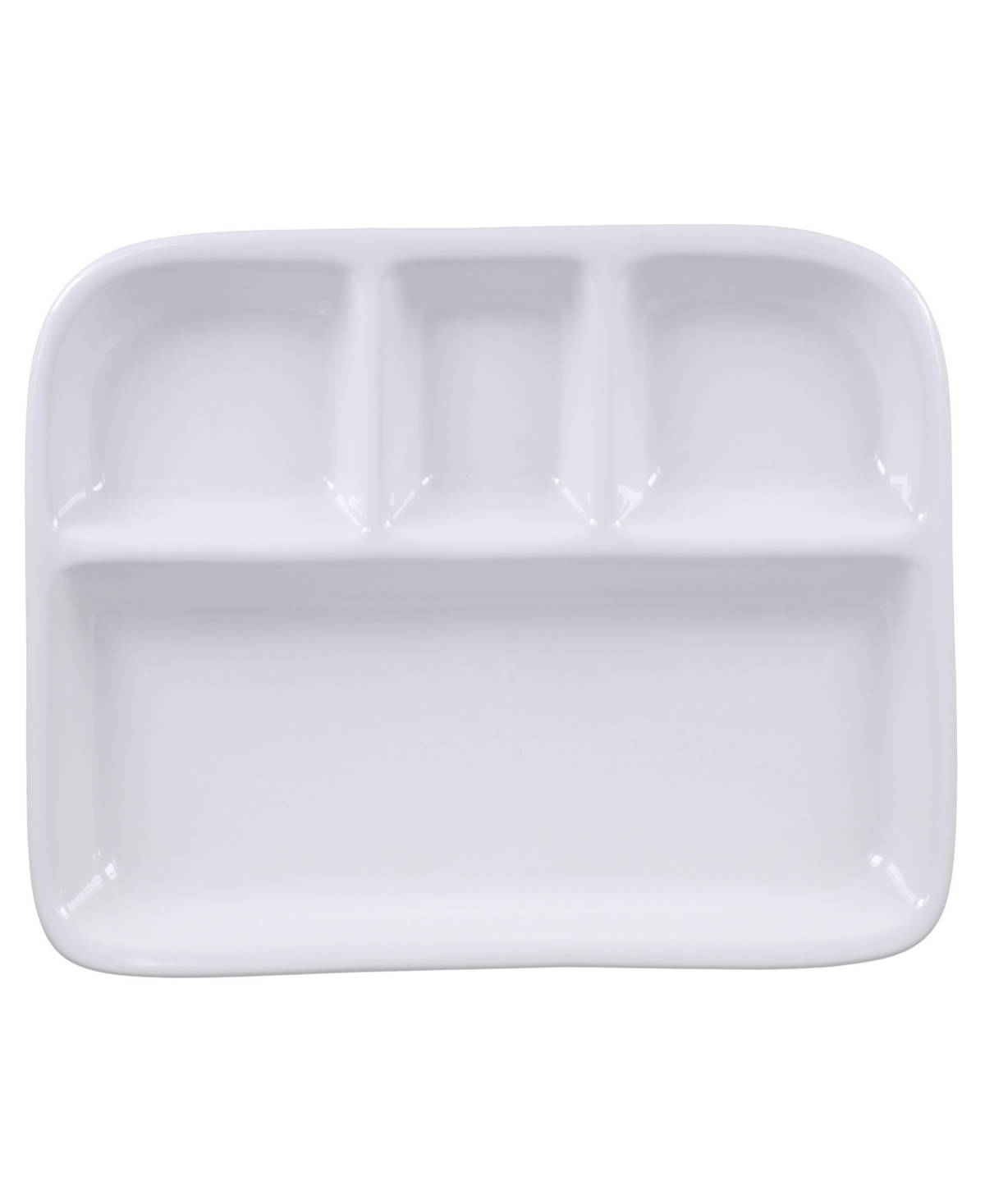 Bia Tv Tray Plates, Set Of 2 In White ModeSens